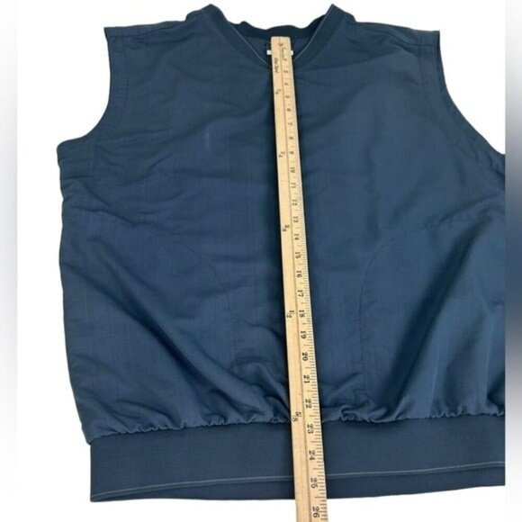 Nike Golf Men SZ XL Blue V-Neck Windbreaker Pockets Logo Outdoor Pullover READ - Picture 5 of 12